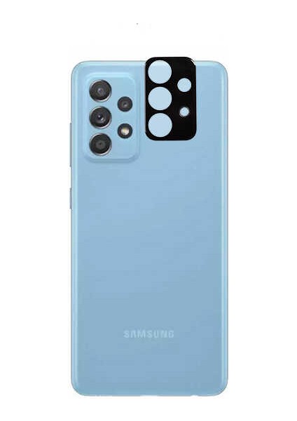 Samsung Galaxy A52 4g A525 Kırılmaz Cam Kamera Lens Koruyucu Komple Cam Siyah