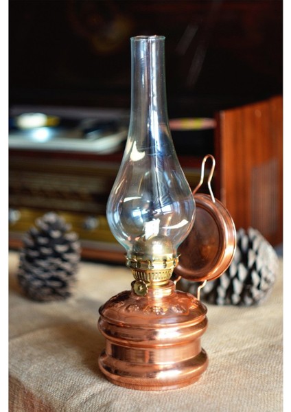 Bakır Büyük Gaz Lambası Parlak Rose Gold