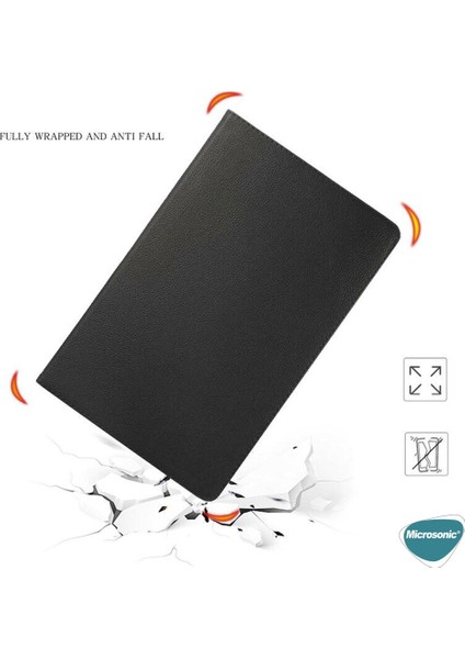 Xiaomi Mi Pad 5 Kılıf 360 Dönerli Stand Deri Siyah