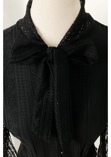 G0015 Dantel Detay Piliseli Elbise Siyah modelleri