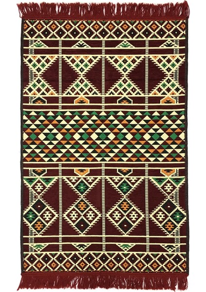 Anadolu Baklava Kilim Bordo