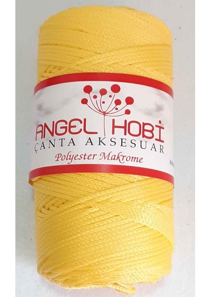 Angel Çanta Akssesuar Sarı Renk Polyester Makrome