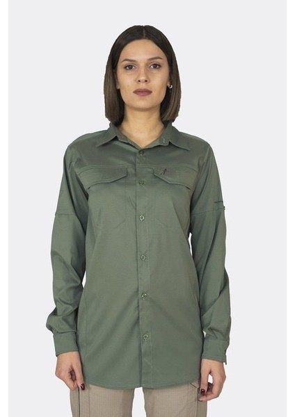 Fatih Haki Taktik Gömlek Kadın M