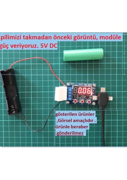 ZB2L3 18650 Lityum Pil Kapasite Ölçer Test Cihazı Deşarj