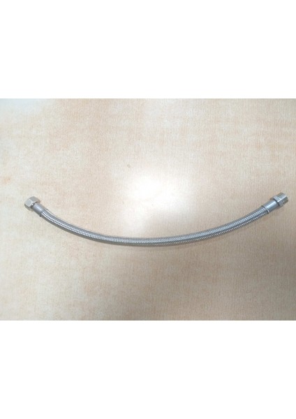 2 Ad 50 cm 3/8*3/8 Nipelli Çelik Örgülü Flex Bağlantı Hortumları
