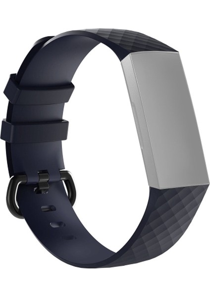 Puluz Fitbit Charge 4 Için Silikon Bilek Kayışı Watch Band Mavi (Yurt Dışından)