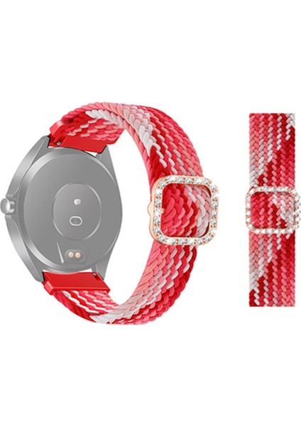 Puluz Garmin Venu / Vivoaktif 3 20Mm Örgülü Kayış Çilek Için (Yurt Dışından)