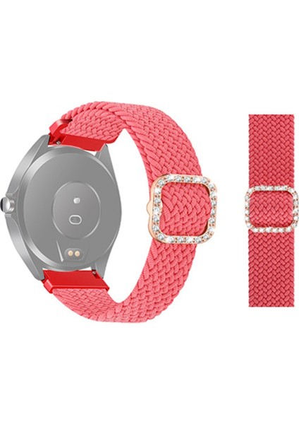 Puluz Garmin Venu 2 / Samsung Dişli S3 22Mm Örgülü Kayış Pembe (Yurt Dışından)