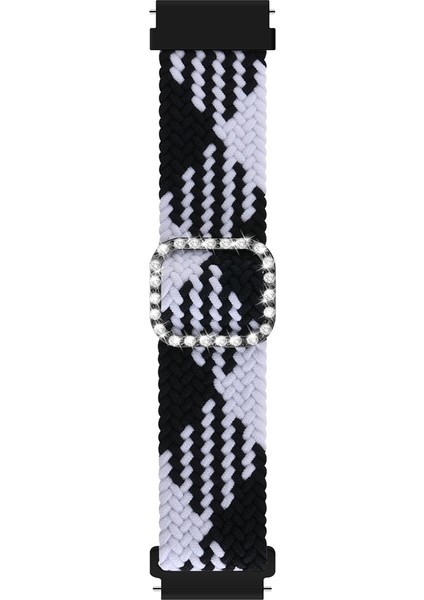 Puluz Garmin Venu / Vivoaktif 3 20Mm Örgülü Kayış Siyah Beyaz (Yurt Dışından) fiyatları