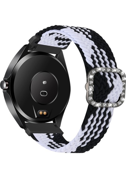 Puluz Garmin Venu / Vivoaktif 3 20Mm Örgülü Kayış Siyah Beyaz (Yurt Dışından) modelleri