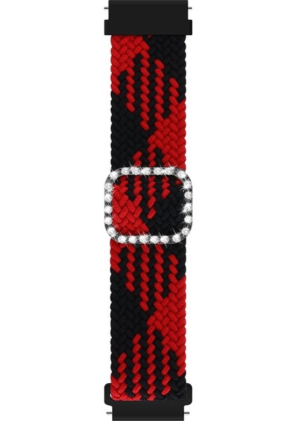 Puluz Garmin Venu / Vivoaktif 3 20Mm Örgülü Kayış Kırmızı Siyah (Yurt Dışından) fiyatları