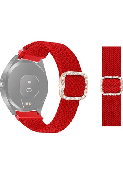 Puluz Garmin Venu / Vivoaktif 3 20Mm Örgülü Kayış Kırmızı (Yurt Dışından)
