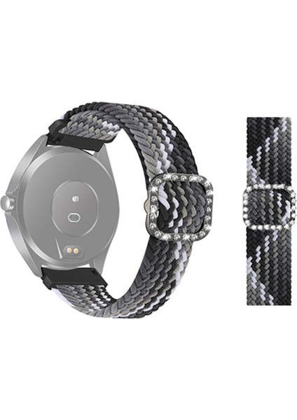 Puluz Garmin Venu 2 / Samsung Dişli S3 22Mm Örgülü Kayış Siyah Çikolata (Yurt Dışından)