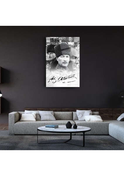 Atatürk 17 Cam Tablo-Atatürk Tablosu