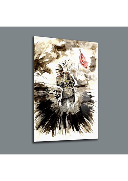 Atatürk 18 Cam Tablo-Atatürk Tablosu