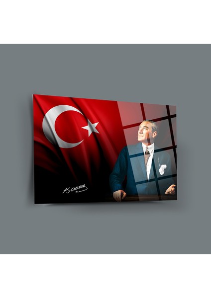 Atatürk 38 Cam Tablo-Atatürk Tablosu