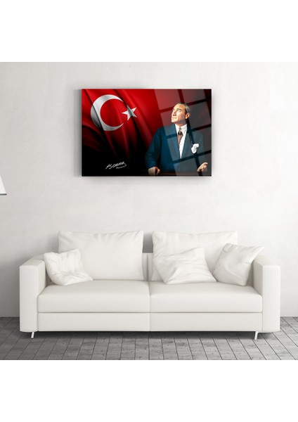 Atatürk 38 Cam Tablo-Atatürk Tablosu