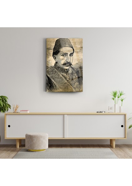 Abdülhamithan Portre Cam Tablo-Padişah Tablosu