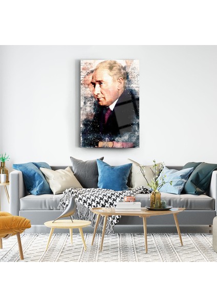 Atatürk 50 Cam Tablo-Atatürk Tablosu