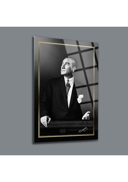 Atatürk 64 Cam Tablo-Atatürk Tablosu