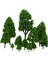 12 Adet Kavak Ağaçları Modeli Açık Yeşil Yaprakları 2.5-16 cm 1: 500-1: 50 Ölçekli (Yurt Dışından) 1