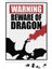 Cuidado Dragao Feroz Puzzle 240 Parça Yapboz 1