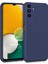 Matte Silicone Samsung Galaxy A13 Kılıf Lacivert 1