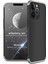 Apple iPhone 13 Pro Kılıf Double Dip 360 Protective Siyah Gri 1