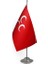 Üç Hilal Kırmızı Masa Bayrağı Tekli 15X22,5 cm (Direksiz) 1