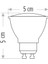 CT-4215G 7W Gu 10 Duylu LED Ampul 3200K Günışığı 2