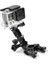GP02 Gopro 10 Sjcam SJ4000 Eken H9R Aksiyon Kamera Üç Yollu Motor Bisiklet Aparatı 4