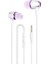 3.5mm Kablolu Kulaklık Kulakiçi Stereo Ses Metal Bas Kulaklık Akıllı Telefon Için Mic ile (Gül Kırmızı) (Yurt Dışından) 1