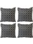 Kırlent Yastık Dolgulu Fermuarlı Vip Yastık 4 ADET-43X43 Cm(Karaçatı) 1