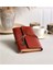 Yaprak Tasarımlı Retro Deri Defter + Kalem Açık Kahverengi 1