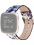 Puluz Fitbit Versa Için 1/2 Çiçek Desenli Kordonlu Saat Beyaz Mavi (Yurt Dışından) 1