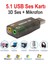 USB Ses Kartı 5.1 3D Sound USB Harici Ses Kartı Audio Çevirici 1
