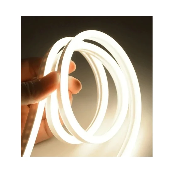 Yuled 10 Metre Gün Işığı Neon 220 V Esnek Hortum Şerit LED Işık Aydınlatma + Güç Fişi