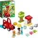 LEGO® DUPLO® Town Çiftlik Traktörü ve Hayvan Bakımı 10950 Küçük Çocuklar için Oyuncak Traktör ve 2 Koyun İçeren Yaratıcı bir Oyun Seti (27 Parça)