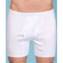 Berrak 6'Lı Paket Beyaz Erkek Paçalı Külot %100 Pamuklu Rahat Tasarım ile Konfor Sağlar