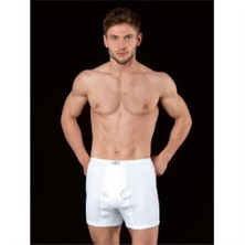 İki Yıldız  6'Lı Paket Erkek Paçalı Külot Beyaz