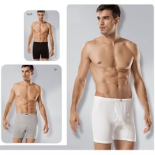 Tutku 3'Lü Paket Erkek Ribana Paçalı Külot Siyah