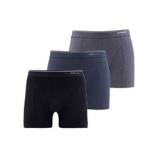 Blackspade- 9673-Tender Cotton Erkek Baxer 3'lü Paket - Antrasit - Antrasit Melanj - Siyah