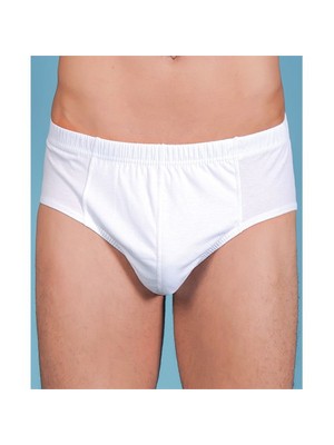 Berrak 6'Lı Paket Erkek Slip Beyaz