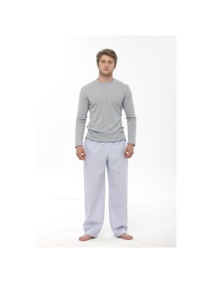 Thedon Ribana Gri Kırçıllı Erkek Pijama Takımı