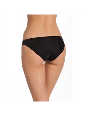 Tutku Kadın Bikini Külot Siyah