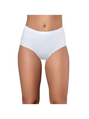 Tutku Kadın Ribana Bato Külot Beyaz
