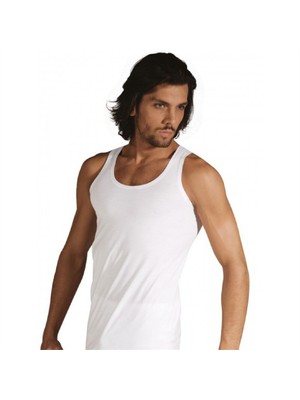 Tutku Klasik Erkek Atlet 3'Lü Paket Beyaz %100 Pamuk Rahat Kesim ve Nefes Alabilir