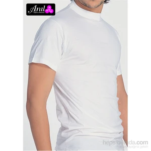 0302 Erkek Kısa Kollu Pamuklu Basic Fanila T-shirt