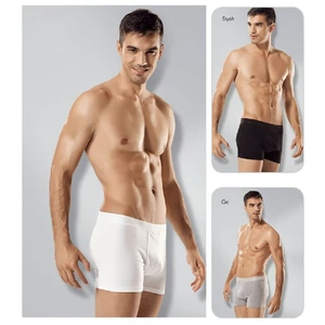 3'Lü Paket Likralı Pamuk Erkek Boxer Gri
