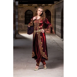 Çerkez Bordo Klasik Bindallı